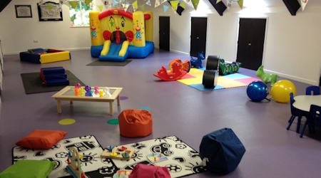 A large spacious airy room to allow the children to explore